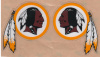 Redskins mini helmet decals 